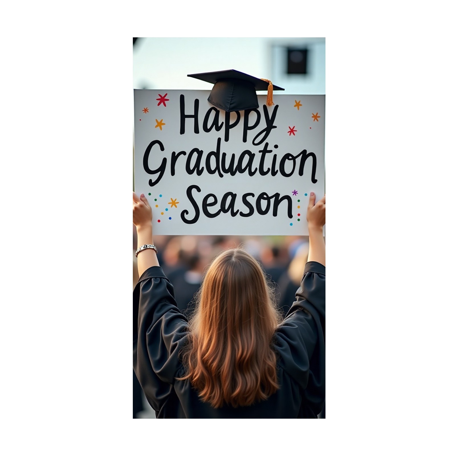 thumbnail image 2 of Cortinas Para Puertas De Graduación Con Diseños Coloridos ¡Alegría Infinita Y Una Sensación De A Tu Fiesta De Graduación!, 2 of 2